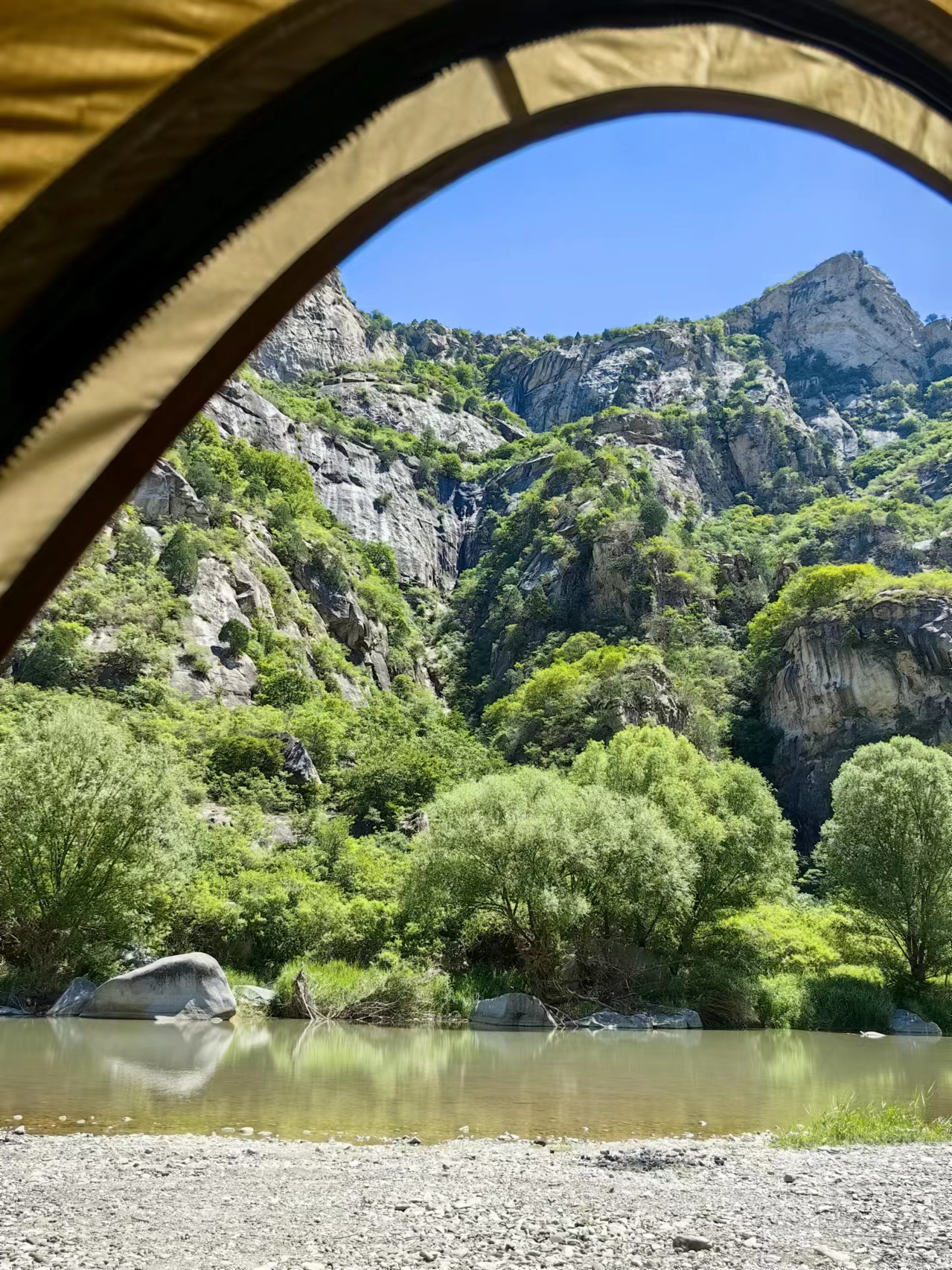 北京懷柔白河灣。受訪者供圖