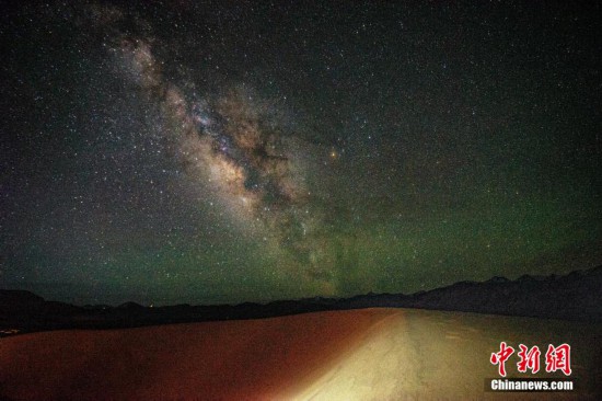 圖為6月20日晚，高原銀河風光。曹枝清 攝